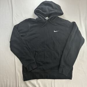 Nike Men's Club Fleece Hoodie Black Size Medium